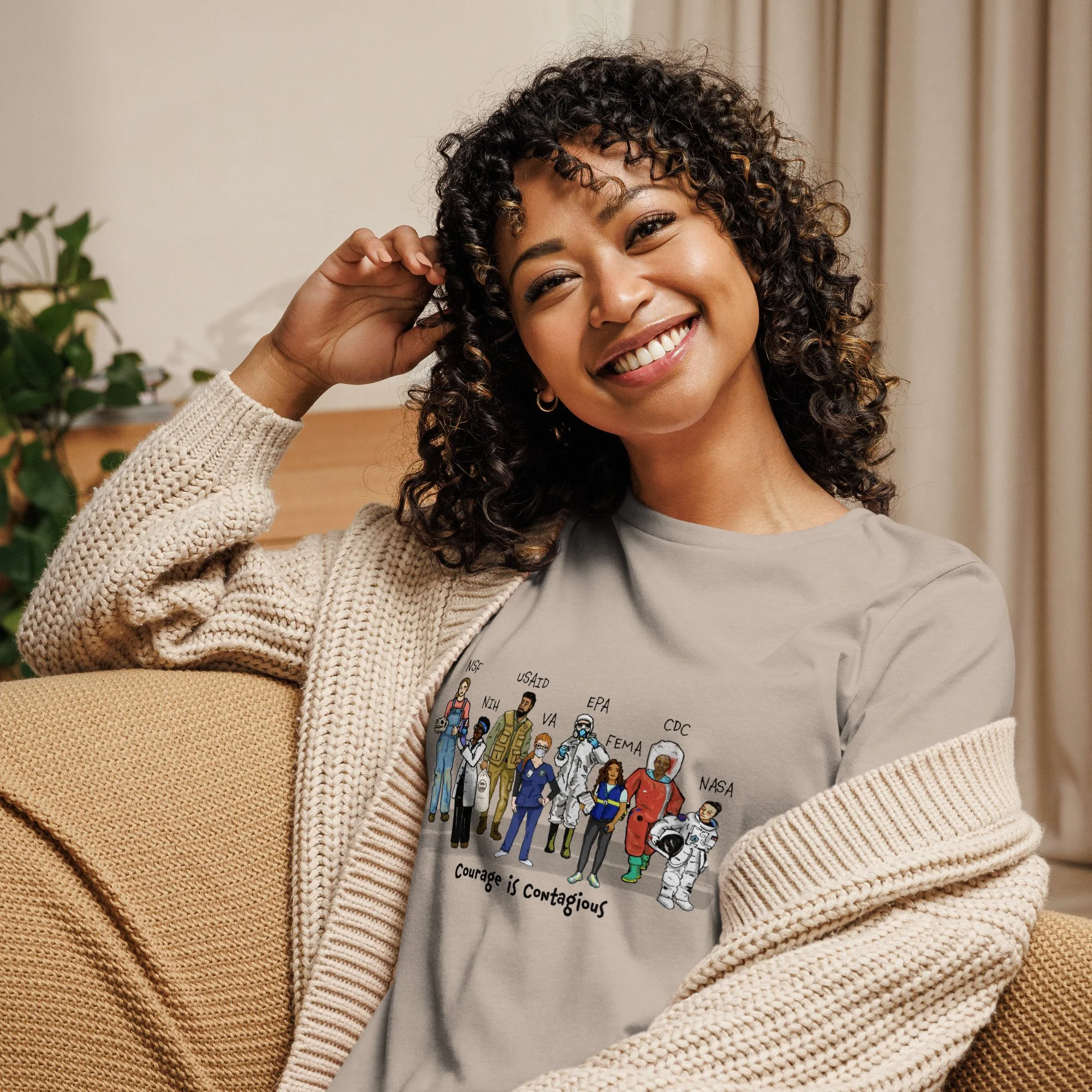 Courage is Contagious Women's Relaxed T-Shirt