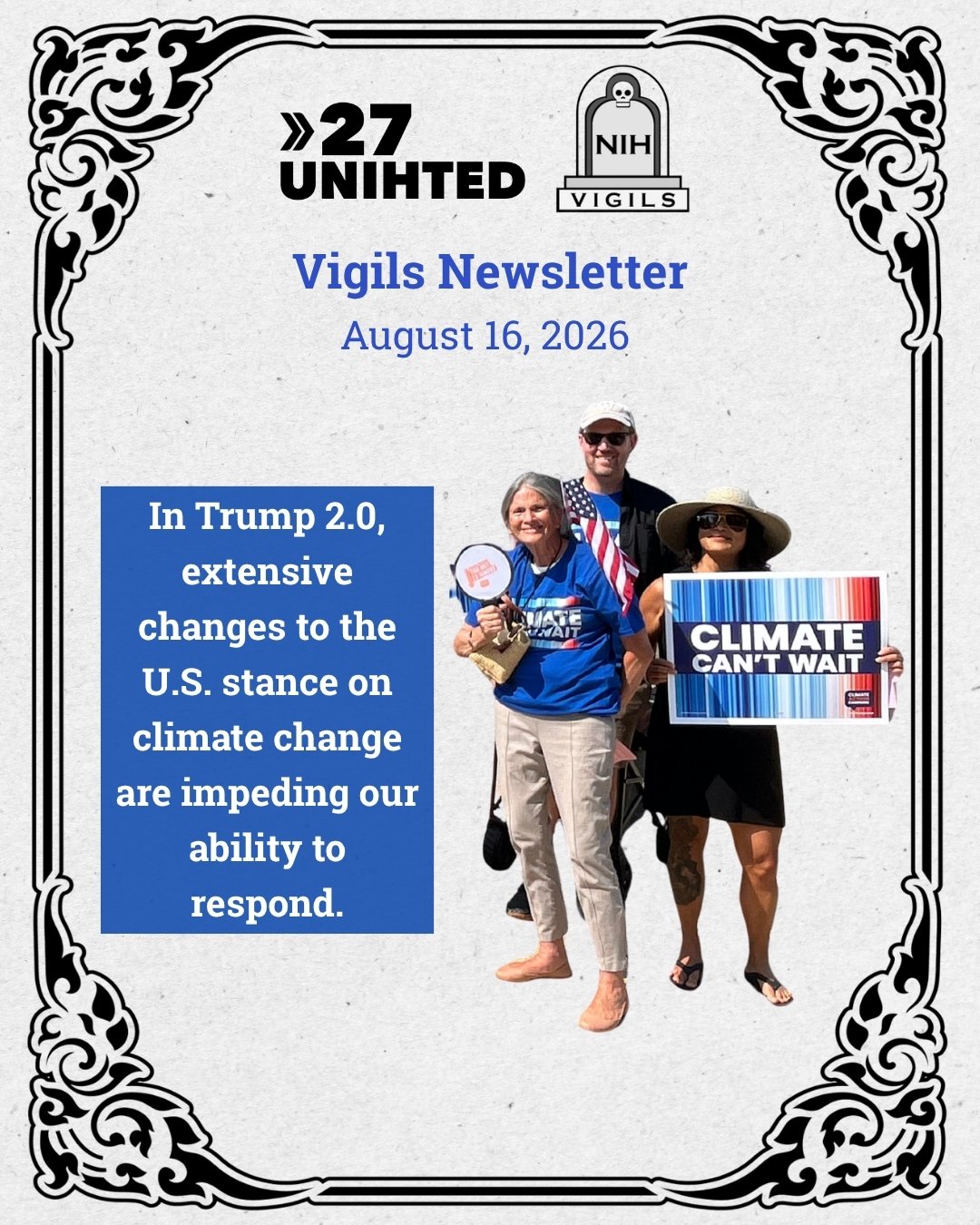 27 UNIHTED / NIH Vigils Newsletter 8/16/26