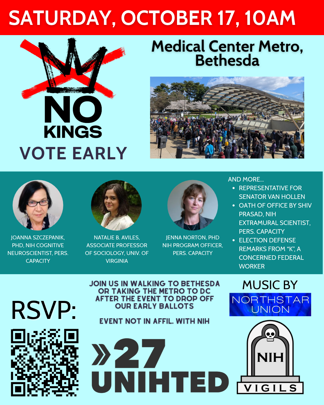 Federal Workers Organize No Kings Rally*