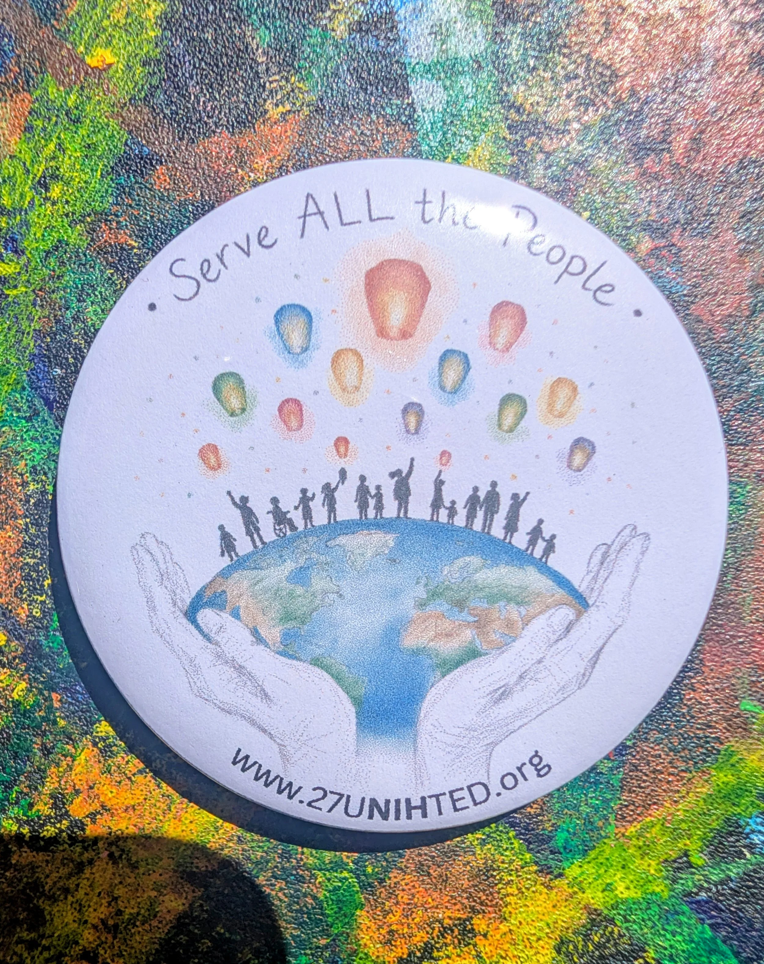 A button that says "Serve ALL the People"