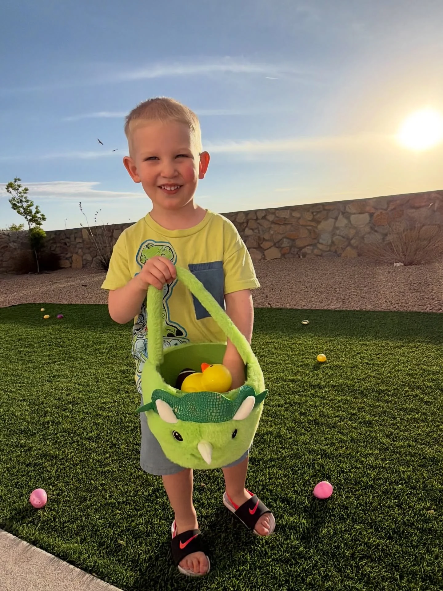 Happy Easter from the Barranger babies! 🐣