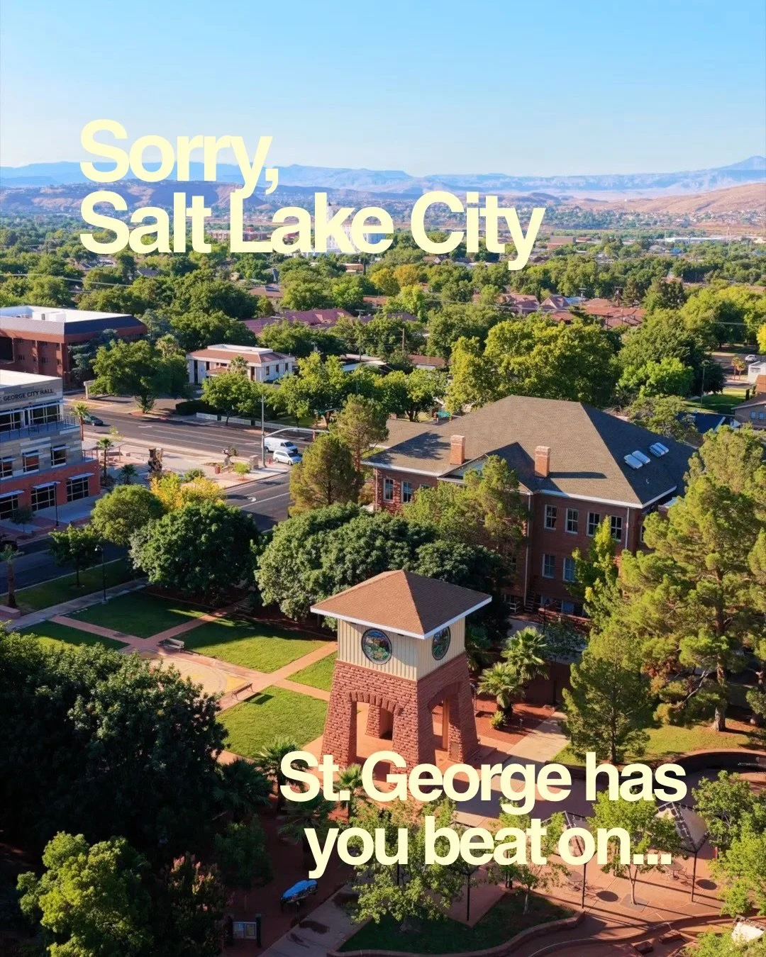 Sorry, Salt Lake City. I&rsquo;m about to be a little annoying about where I live. 😂

You&rsquo;re great. But a parking garage that doubles as entertainment for my kids? That alone deserves a point.

And after swiping through the rest&hellip; you ca