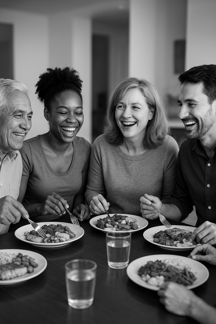 Dr. Alfonso Alfini enjoying a dinner gathering
