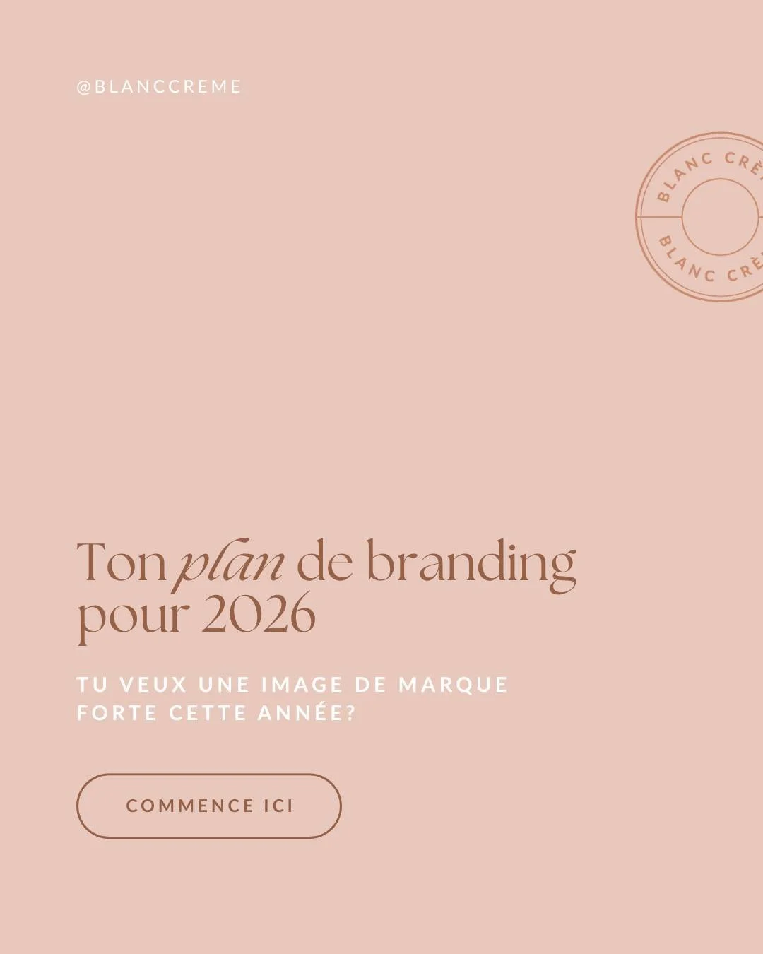 Tu veux b&acirc;tir ton image de marque cette ann&eacute;e?

👉 Commence par lire ce carrousel qui t&rsquo;explique ton plan de base pour un branding qui vend (sans bullshit).

Parce que ton service est pro.
Et ton image doit l&rsquo;&ecirc;tre aussi