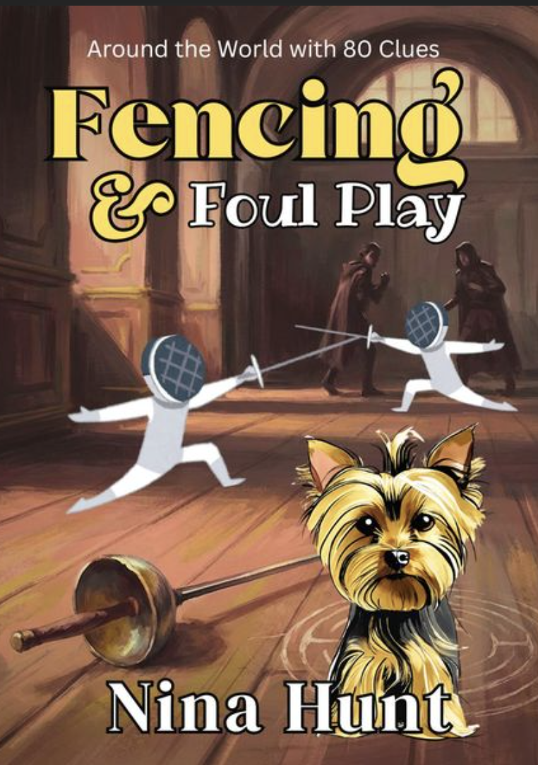 book cover image for Fencing and Foul Play by Nina Hunt