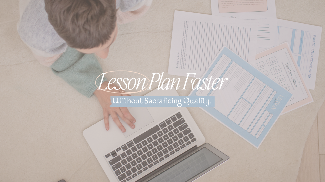 Lesson plan faster. 
