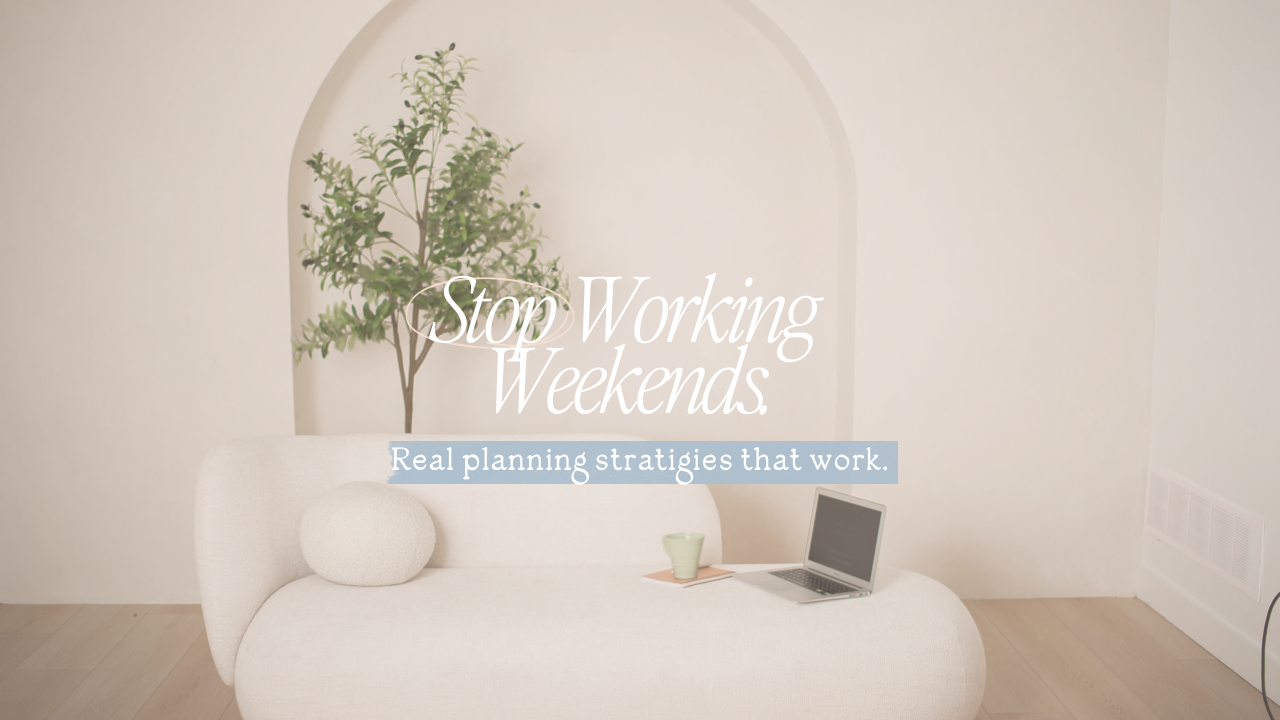 Stop Working Weekends.