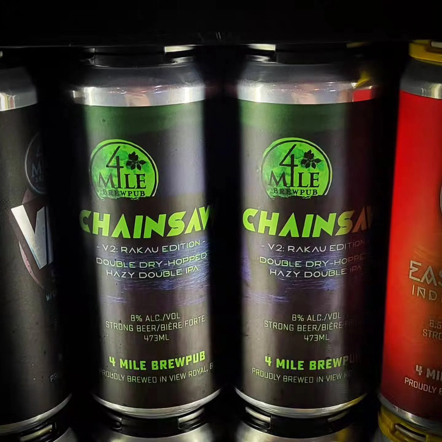 Chainsaw DDH IIPA V2 Rakau Edition is packaged and ready to go! Come get it at the pub on draught and to go!