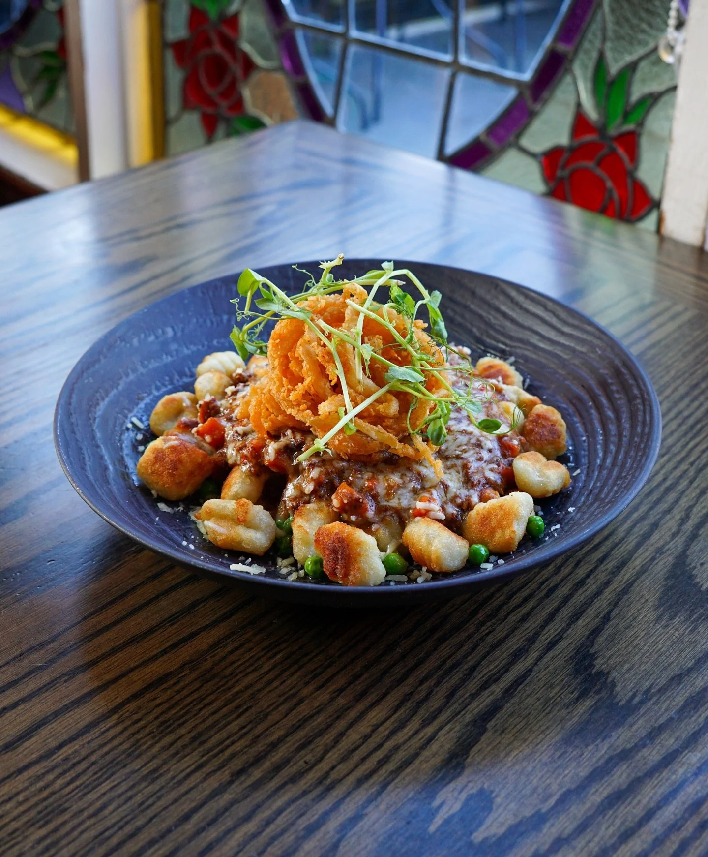 A reimagined classic, our Shepherd&rsquo;s Gnocchi
Enjoy in house or order online at fourmilehouse.com