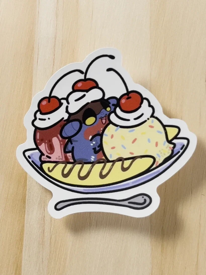 2" Banana Split Sticker
