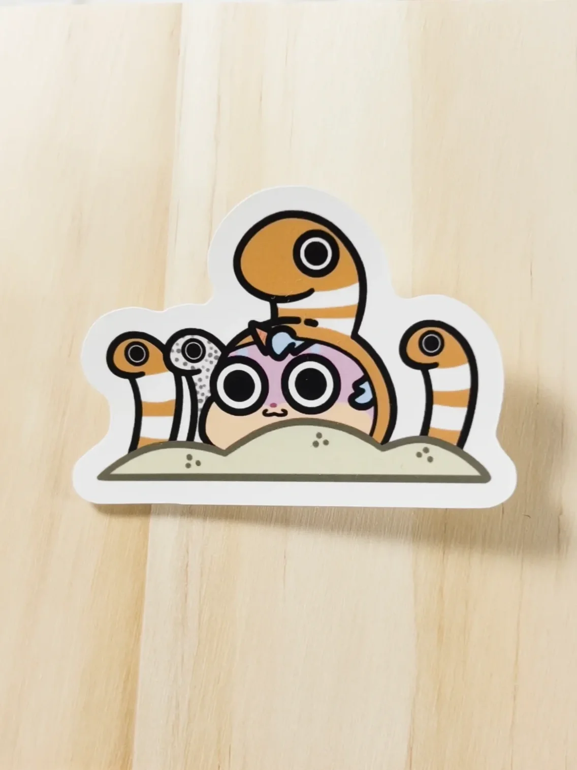 2.5" Worm Sticker