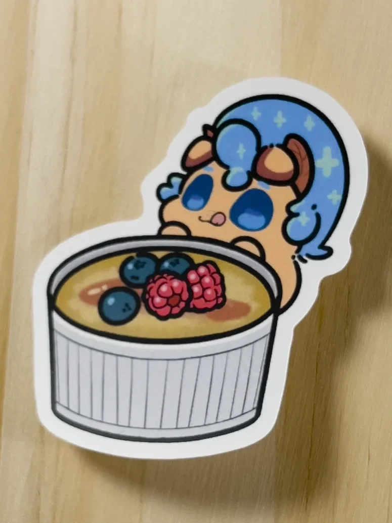 2" Creme Brulee Sticker