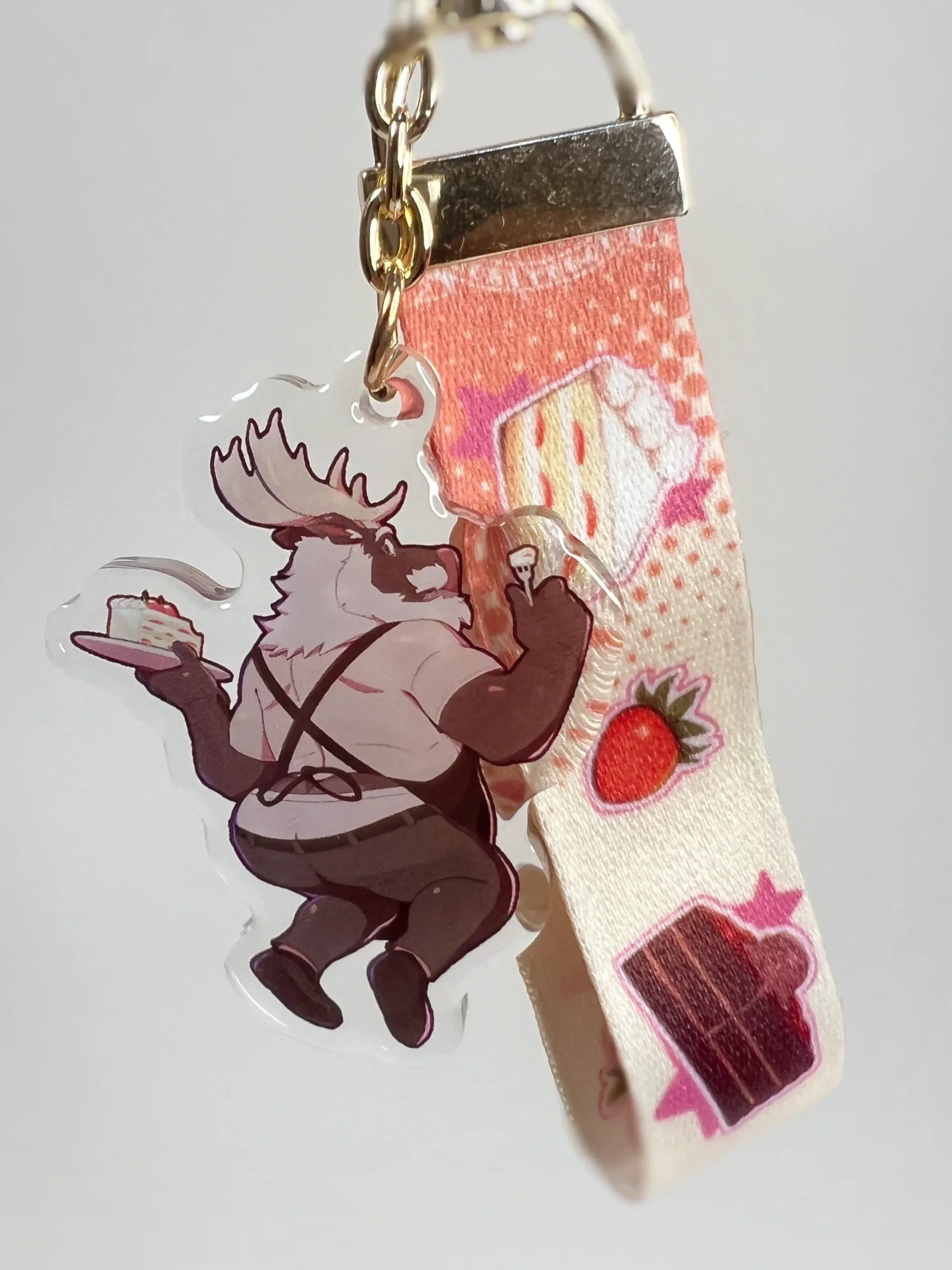 Team Cake Lanyard Keychain