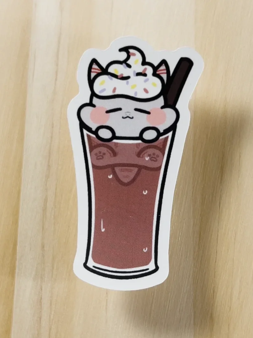 2" Iced Coffee Sticker