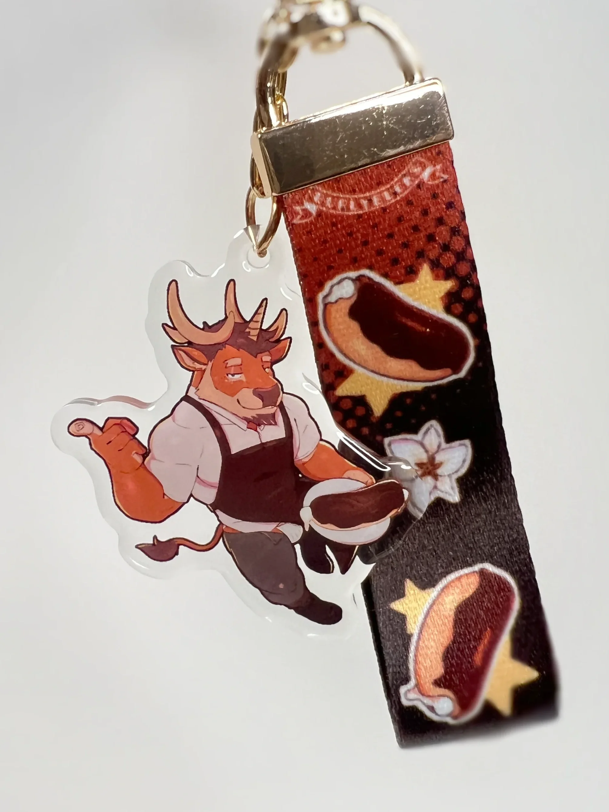 Team Éclaire Lanyard Keychain