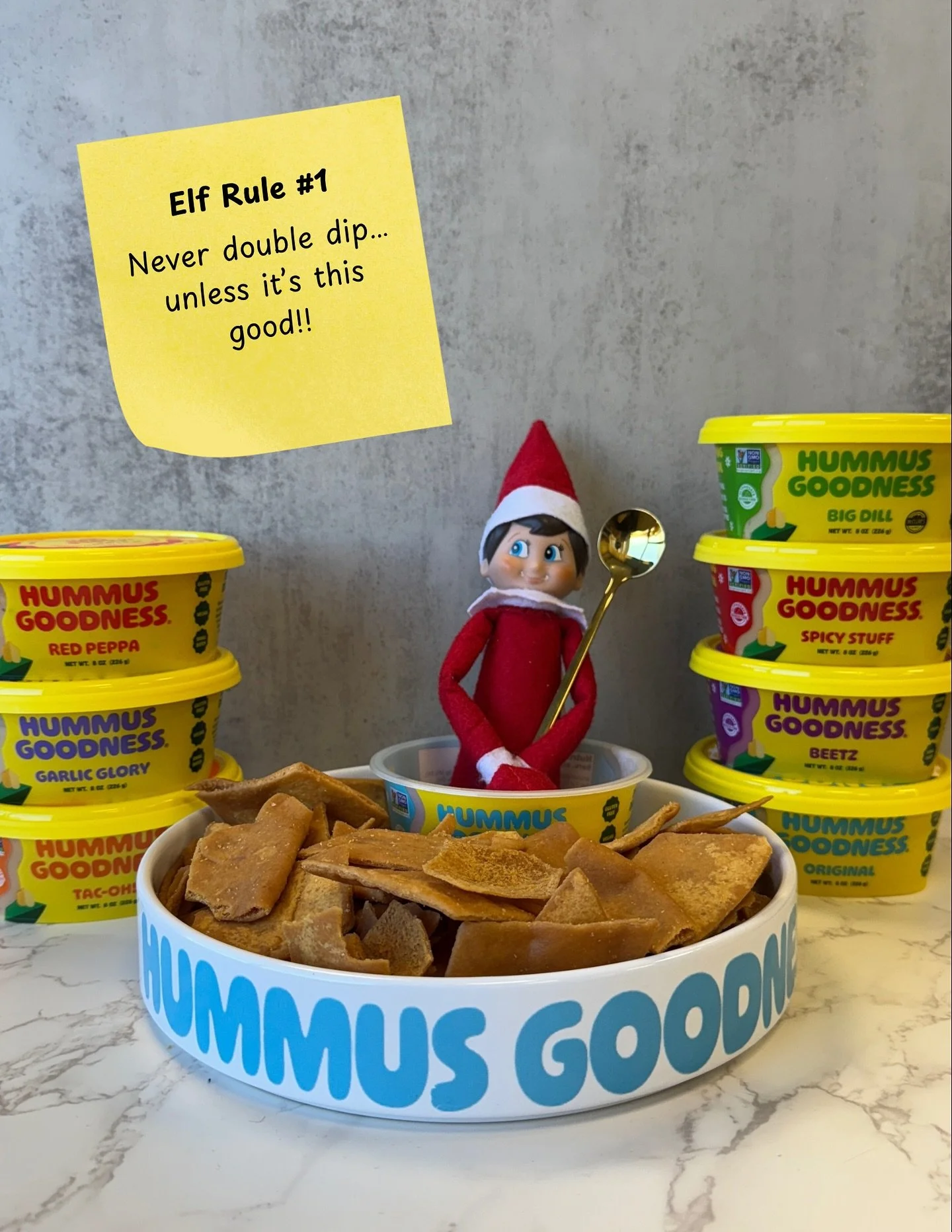 Caught red-handed (and double-dipping) 😳😋