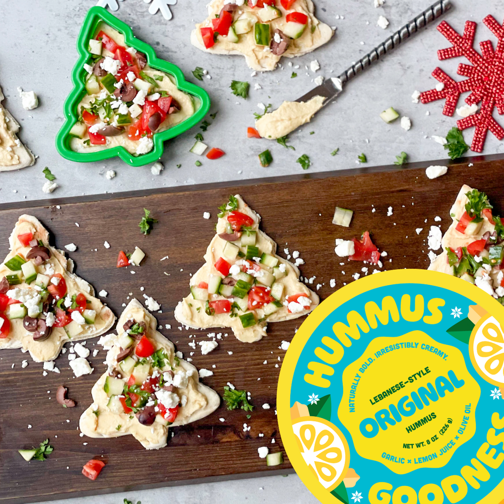 Original Hummus Christmas Trees — Hummus Goodness