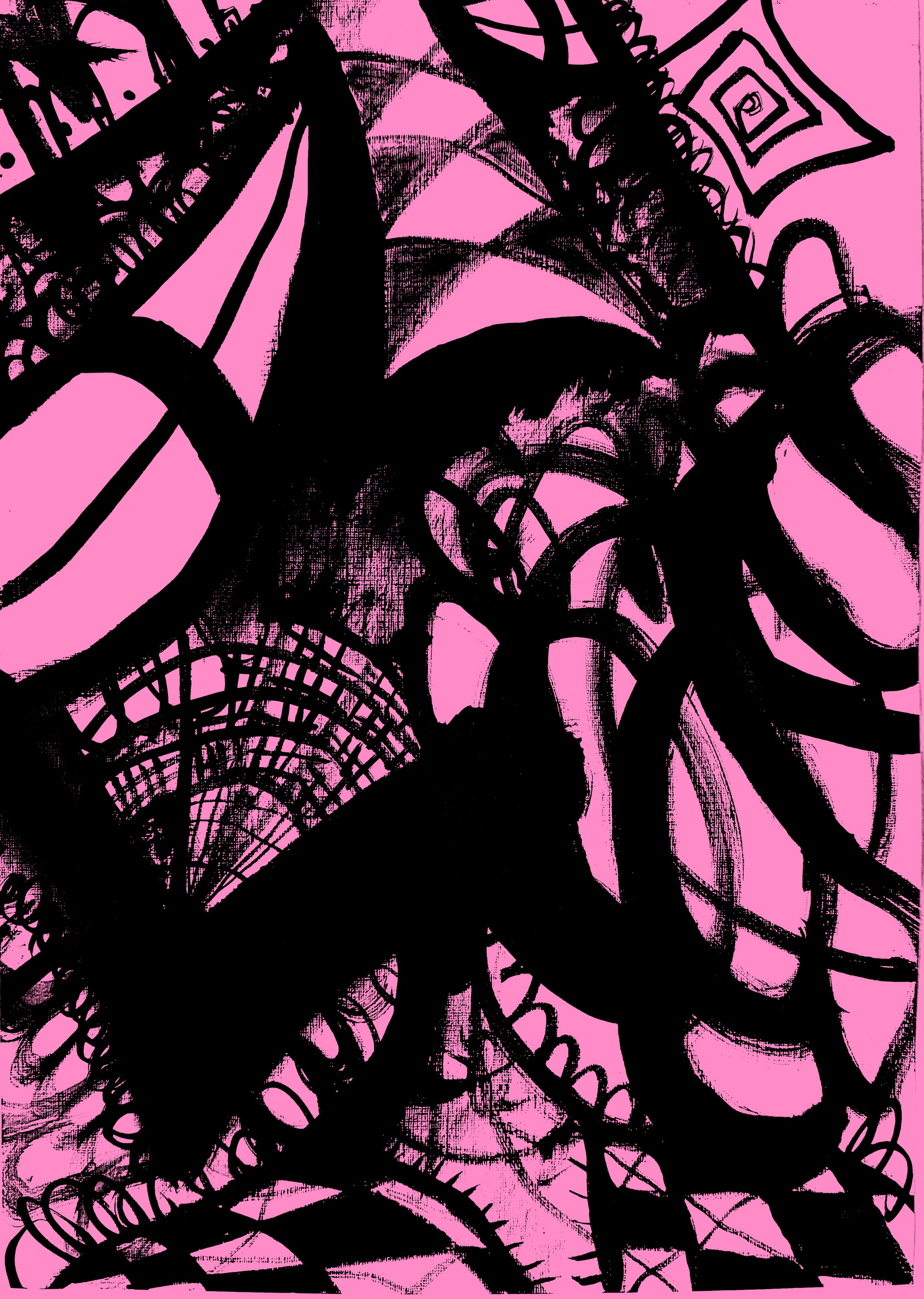 INK DRAWING ON PAPER