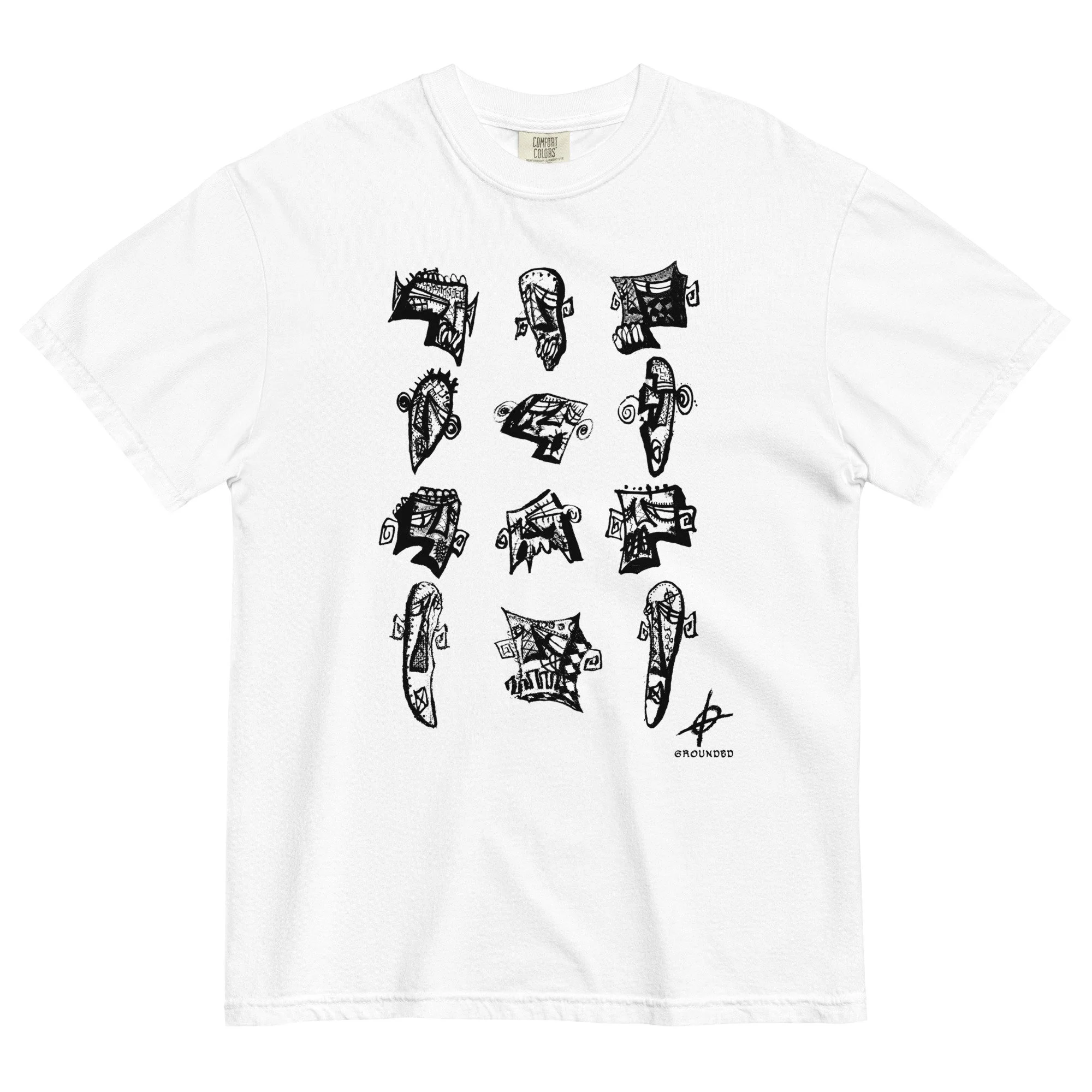 Grounded 'Cast of Characters' White Tee