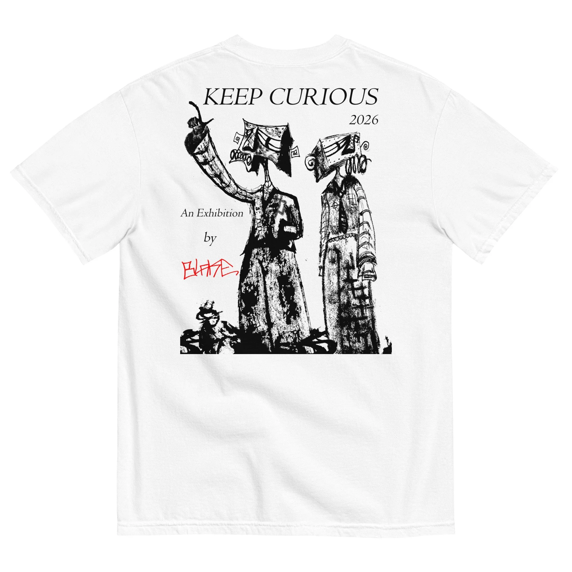 Grounded 'KEEP CURIOUS' 2026 Exhibition White Tee