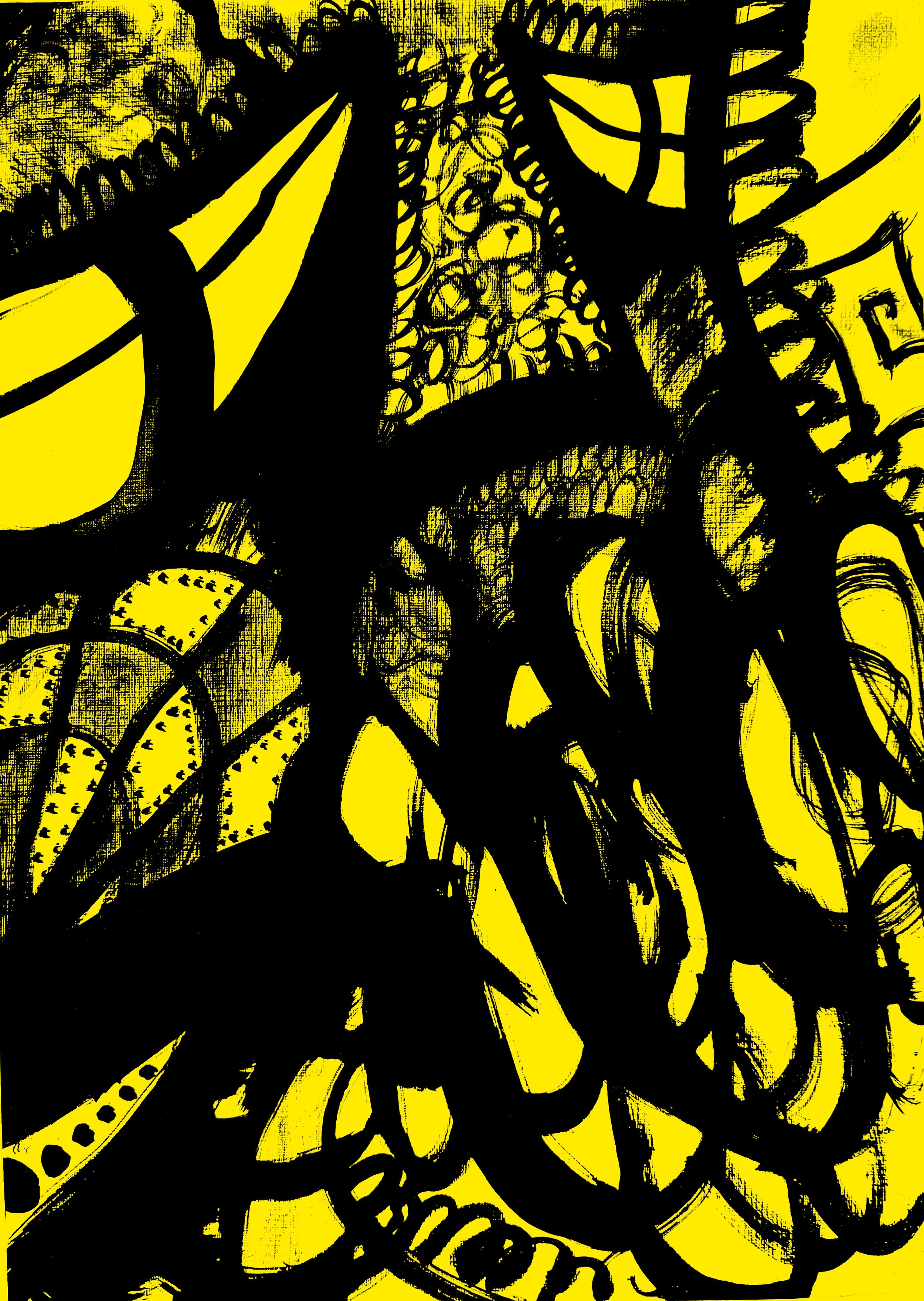 INK DRAWING ON PAPER