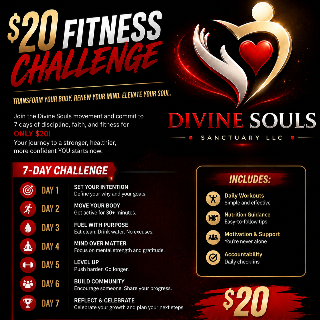 Divine Souls 7-day Wellness Challenge