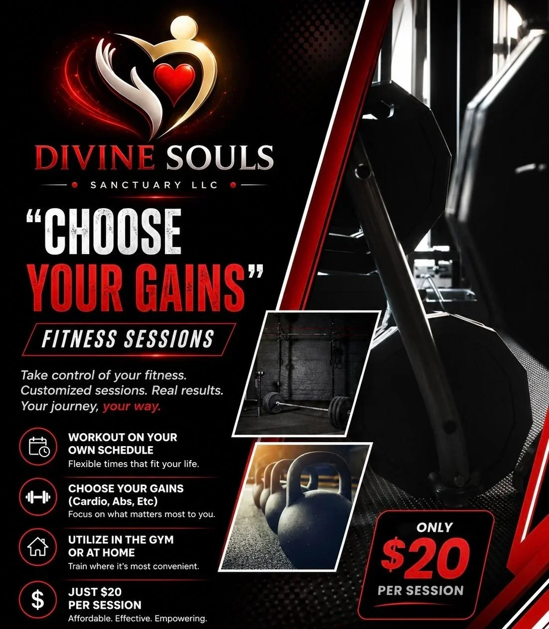 "Choose Your Gains" Fitness Session