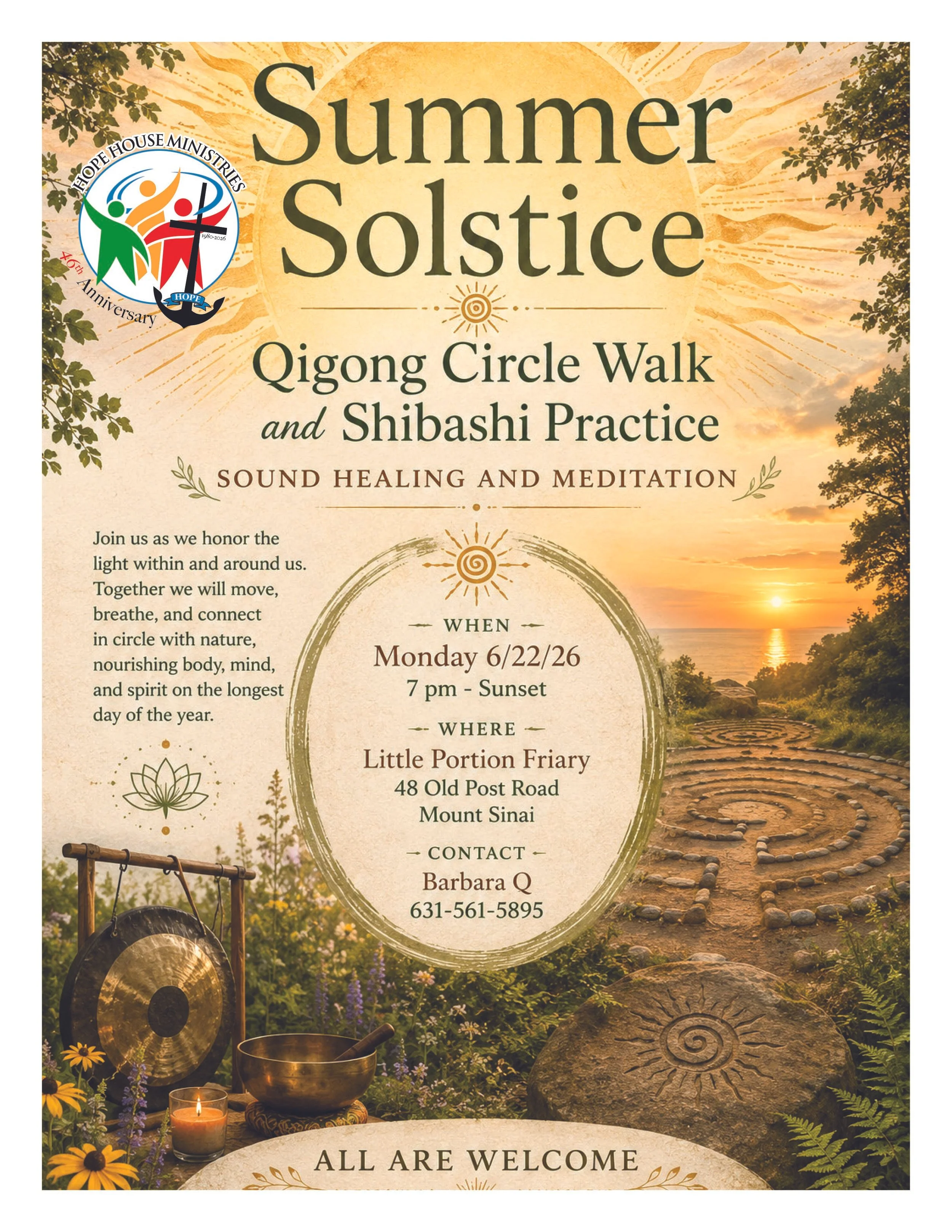 Summer Solstice Qigong Circle Walk and Shibashi Practice