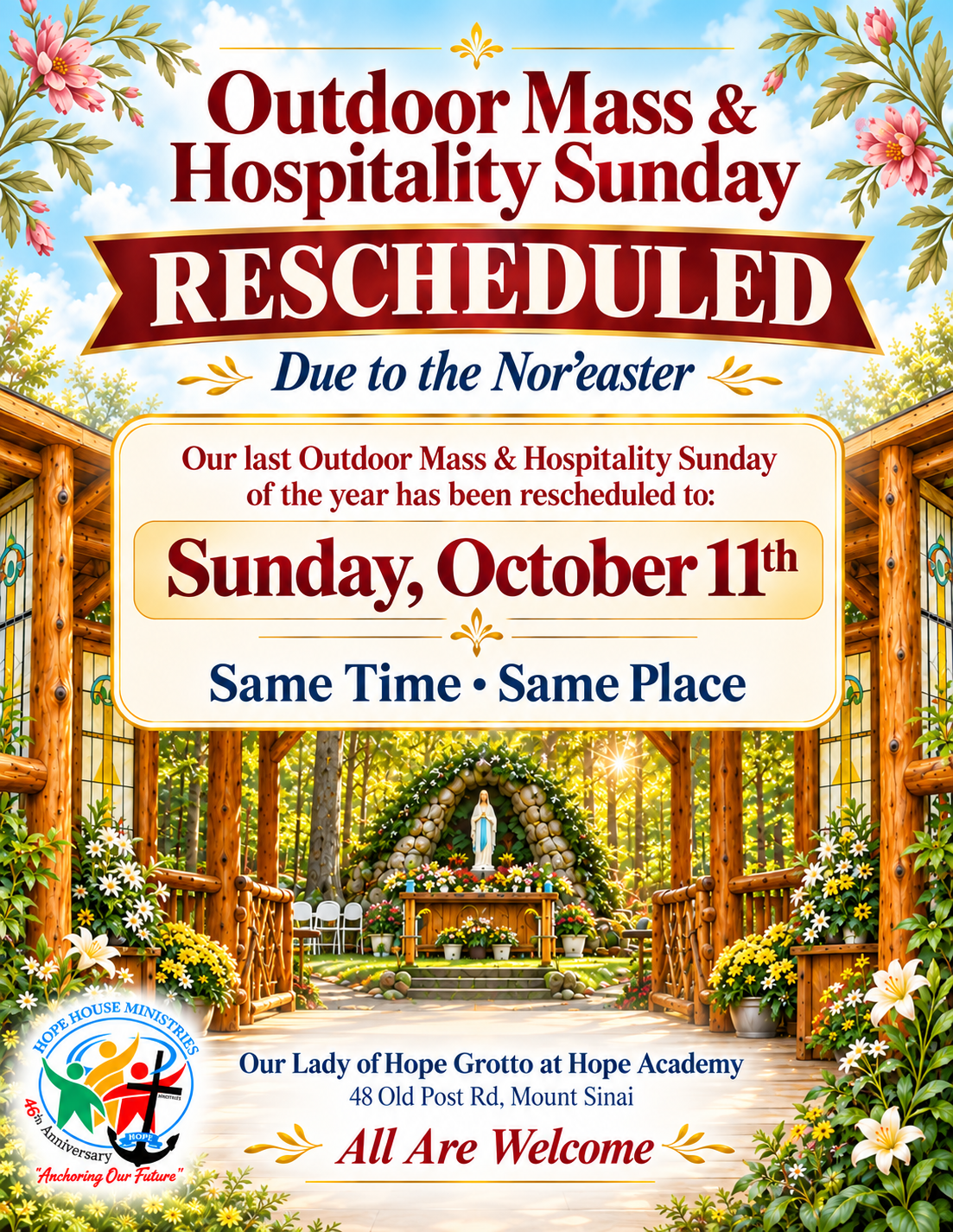 OUTDOOR MASS & HOSPITALITY SUNDAYS