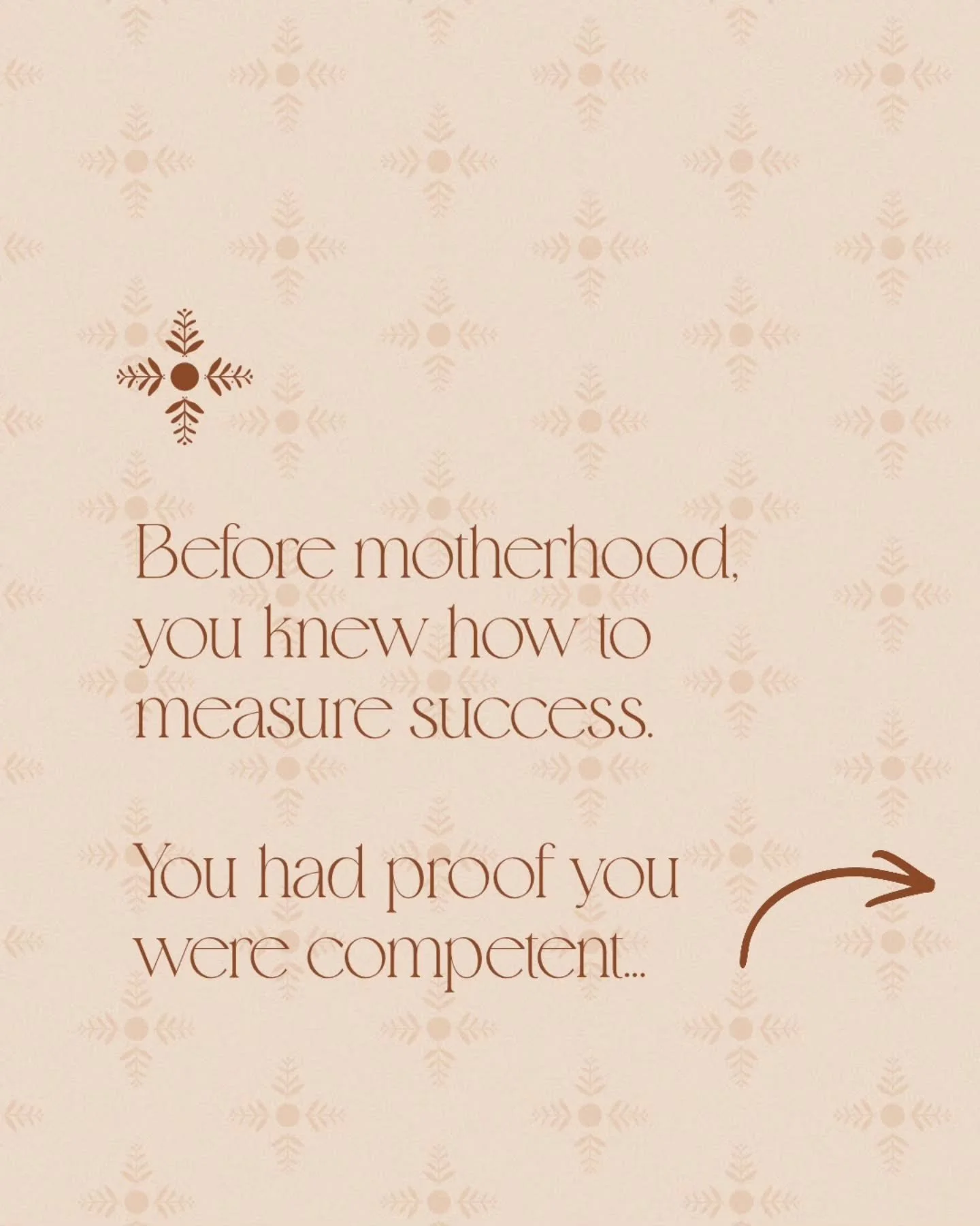 One of the hardest transitions into motherhood is not (only) the sleep disruption.

It can also ve the loss of instant confirmation.

In our careers, success is visible. Tangible. Measurable. We know where we stand.

In motherhood, we move into work 