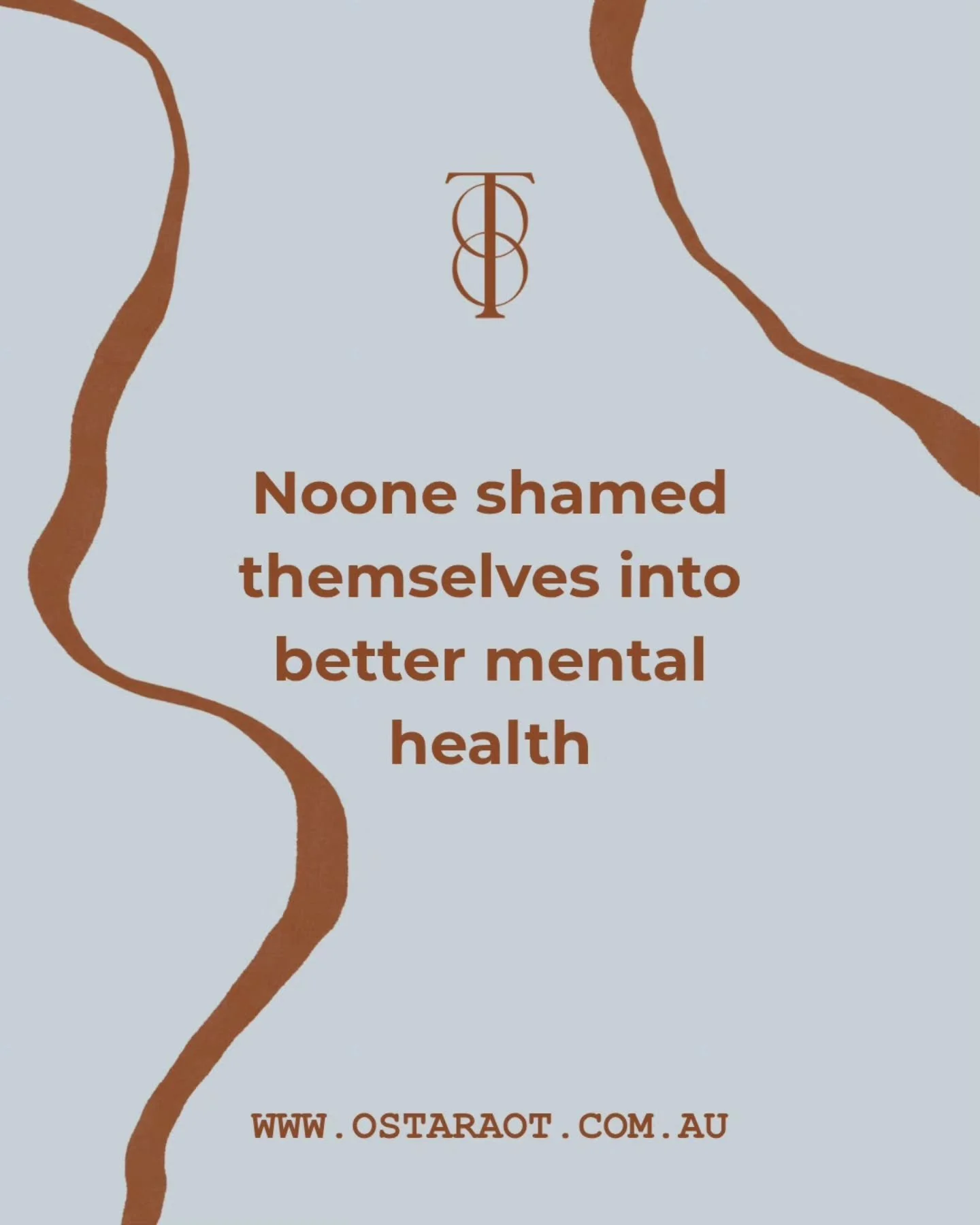 No one has ever shamed themselves into better mental health.

I'm just going to leave this here, to let it really sink in....

But in motherhood, shame can feel like the default setting. It can find us in any situation. For any reason. 

&ldquo;I sho