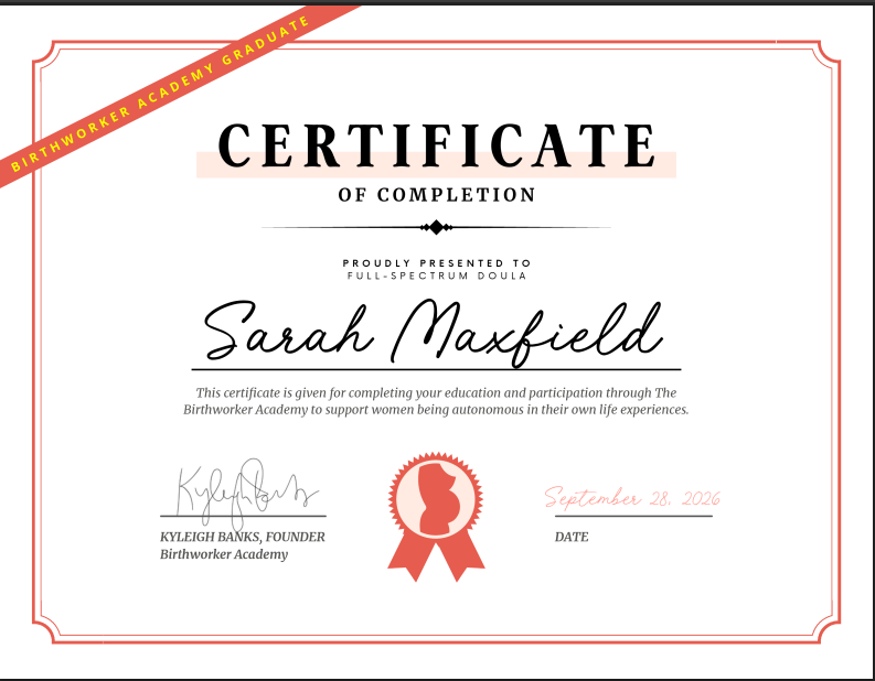 Picture of Full Spectrum doula certification