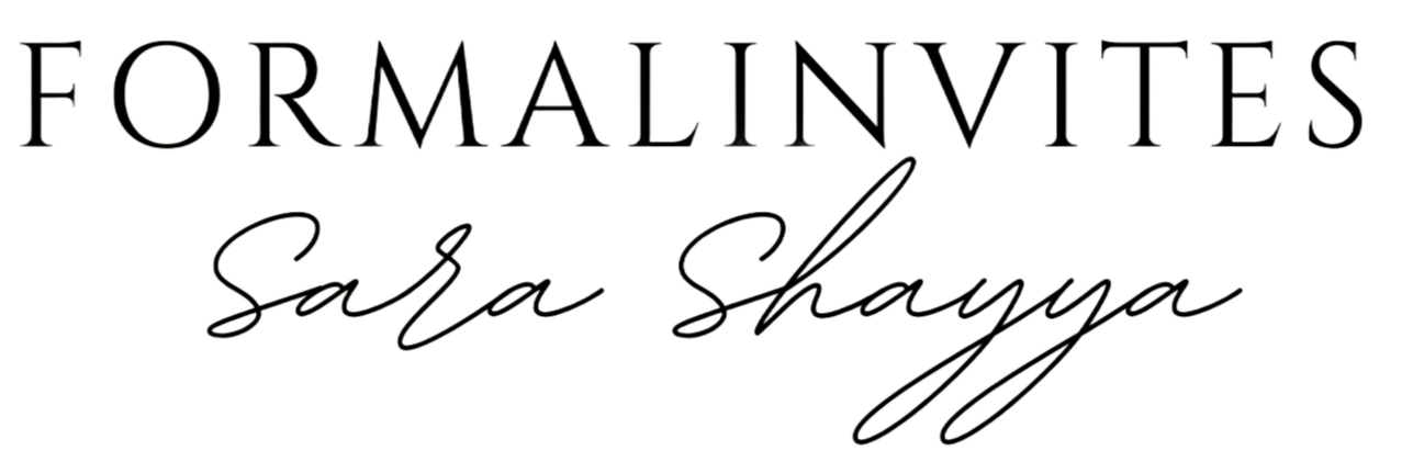 Formal Invites