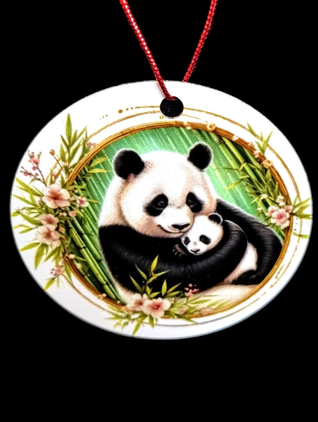 Panda Metal Sublimation Ornament