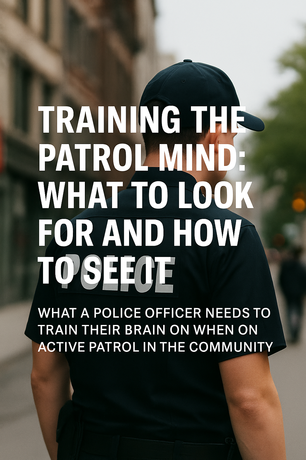 Training the Patrol Mind: What to Look For and How to See It