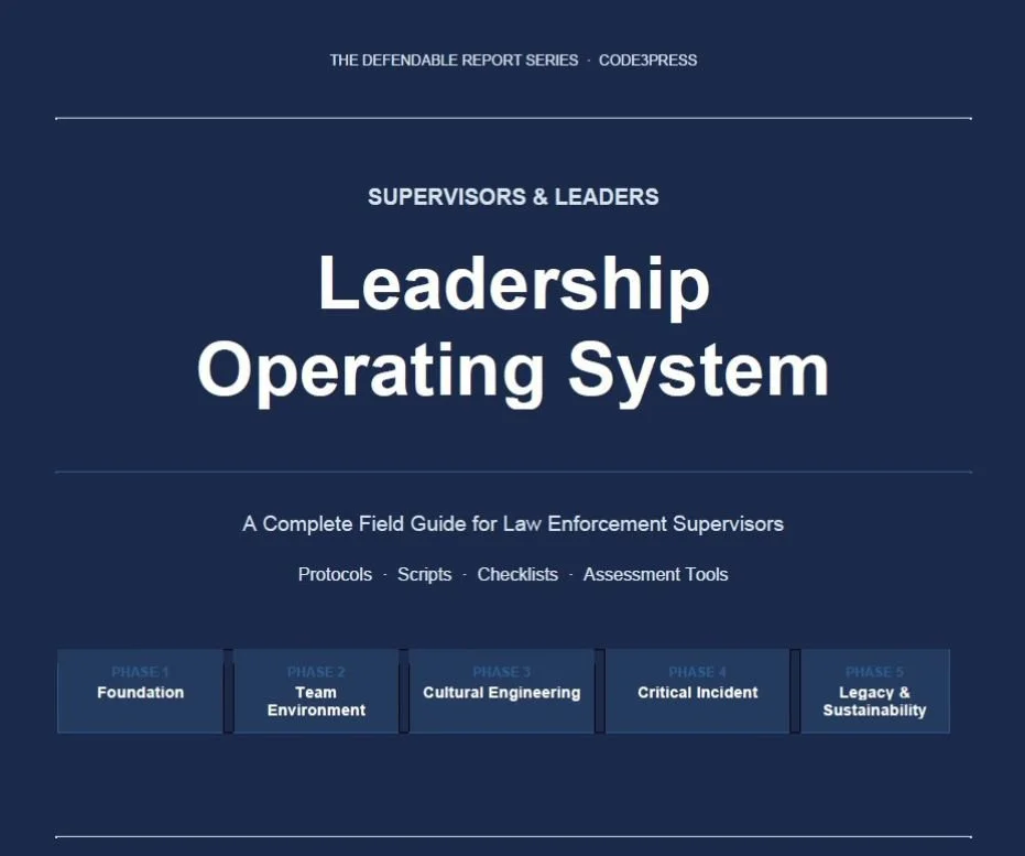 Supervisors & Leaders: Leadership Operating System A Complete Field Guide for Law Enforcement Supervisors