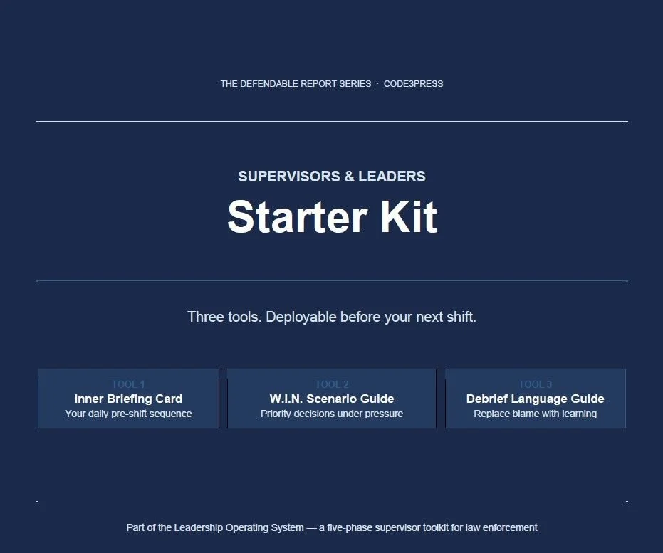 Supervisors & Leaders: Starter Kit Part of the Leadership Operating System
