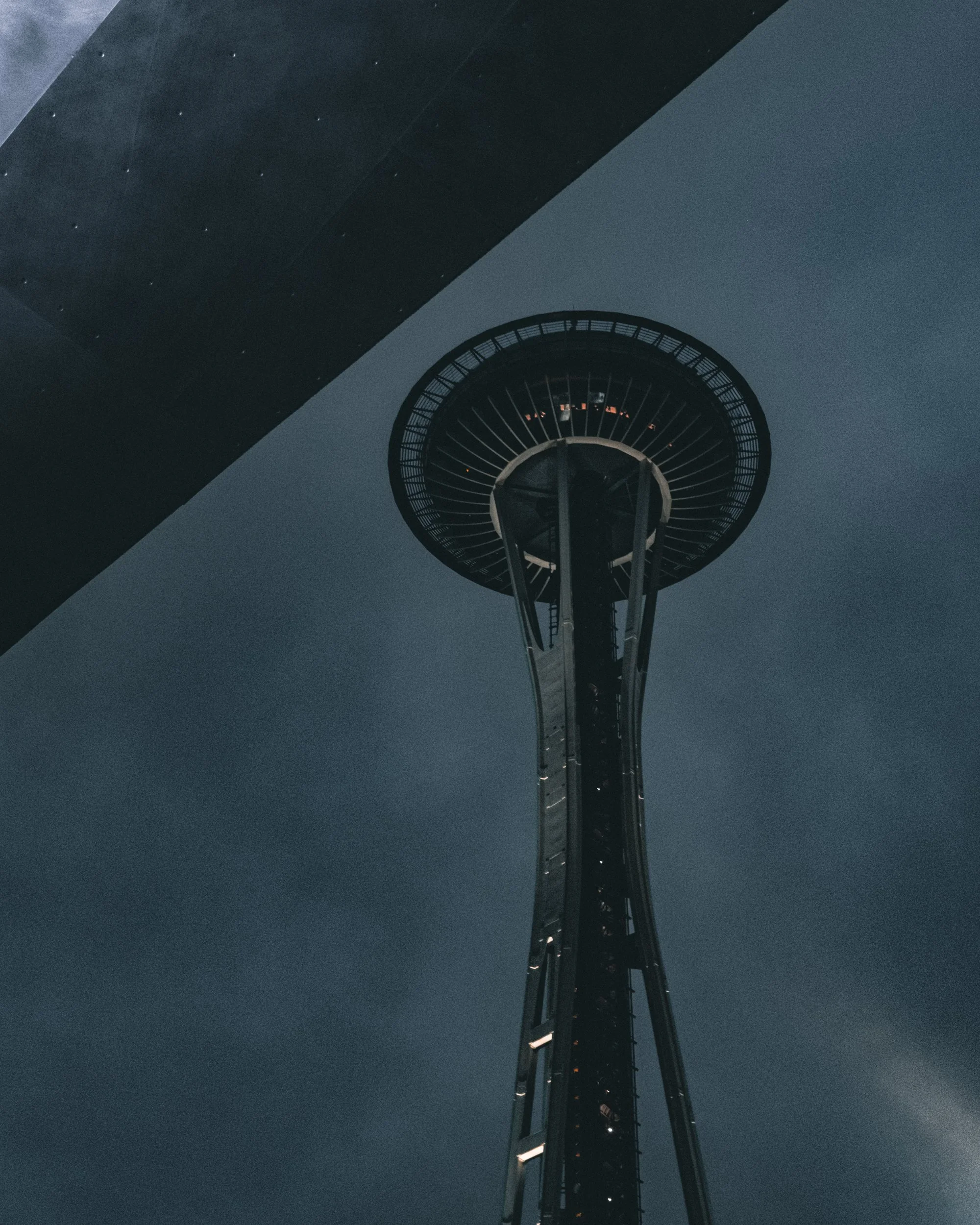 Space Needle seen from a low angle