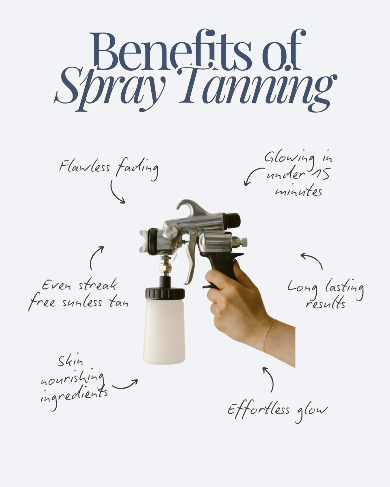 A flawless glow without the sun ✨

Even, seamless colour.
Skin-nourishing formulas.
Results that fade beautifully.

Spray tanning isn&rsquo;t just about colour &mdash; it&rsquo;s about technique, timing, and quality.

Save this &amp; book your glow ?