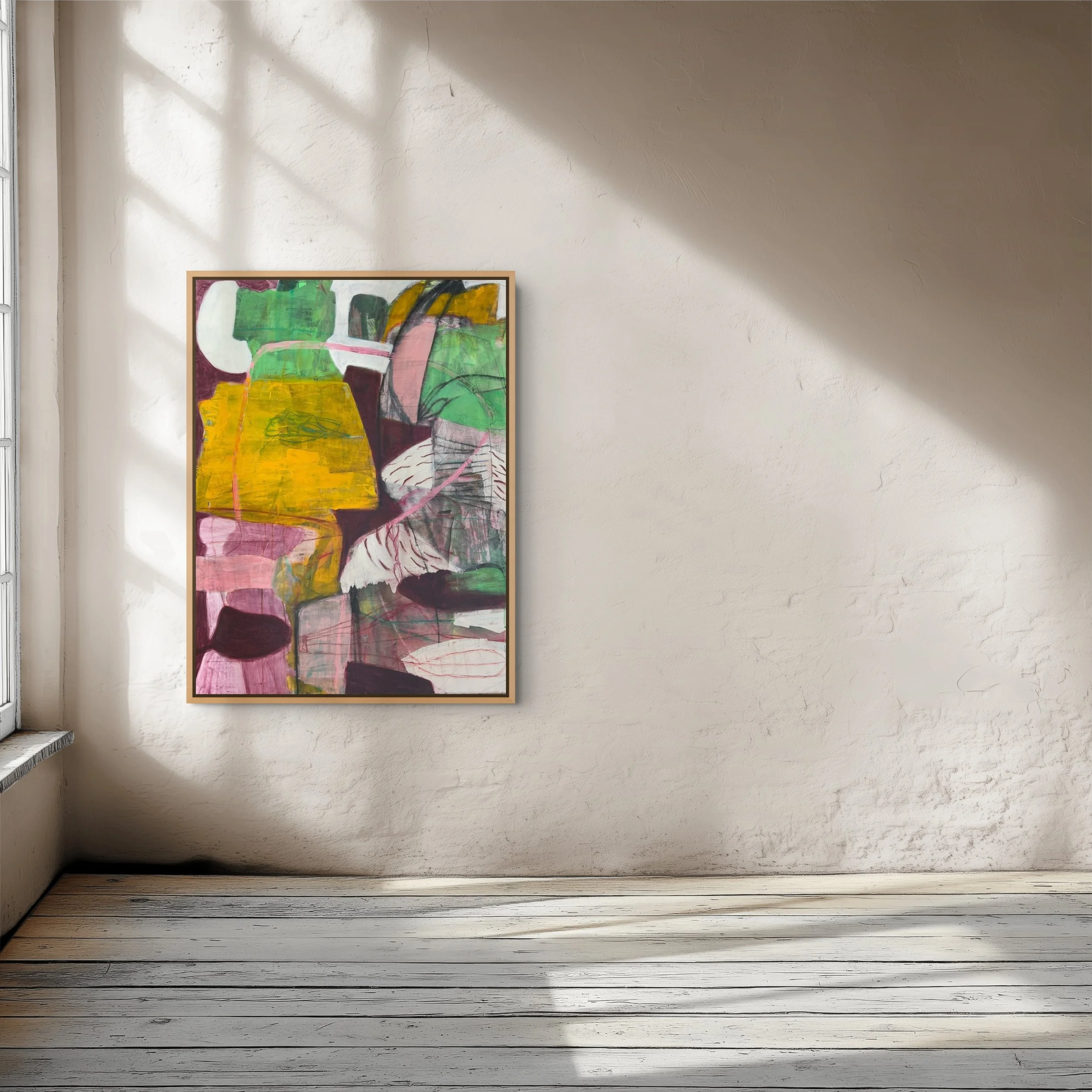 Failure of Romance. 2026. Mixed media on canvas - 40” x 30”.