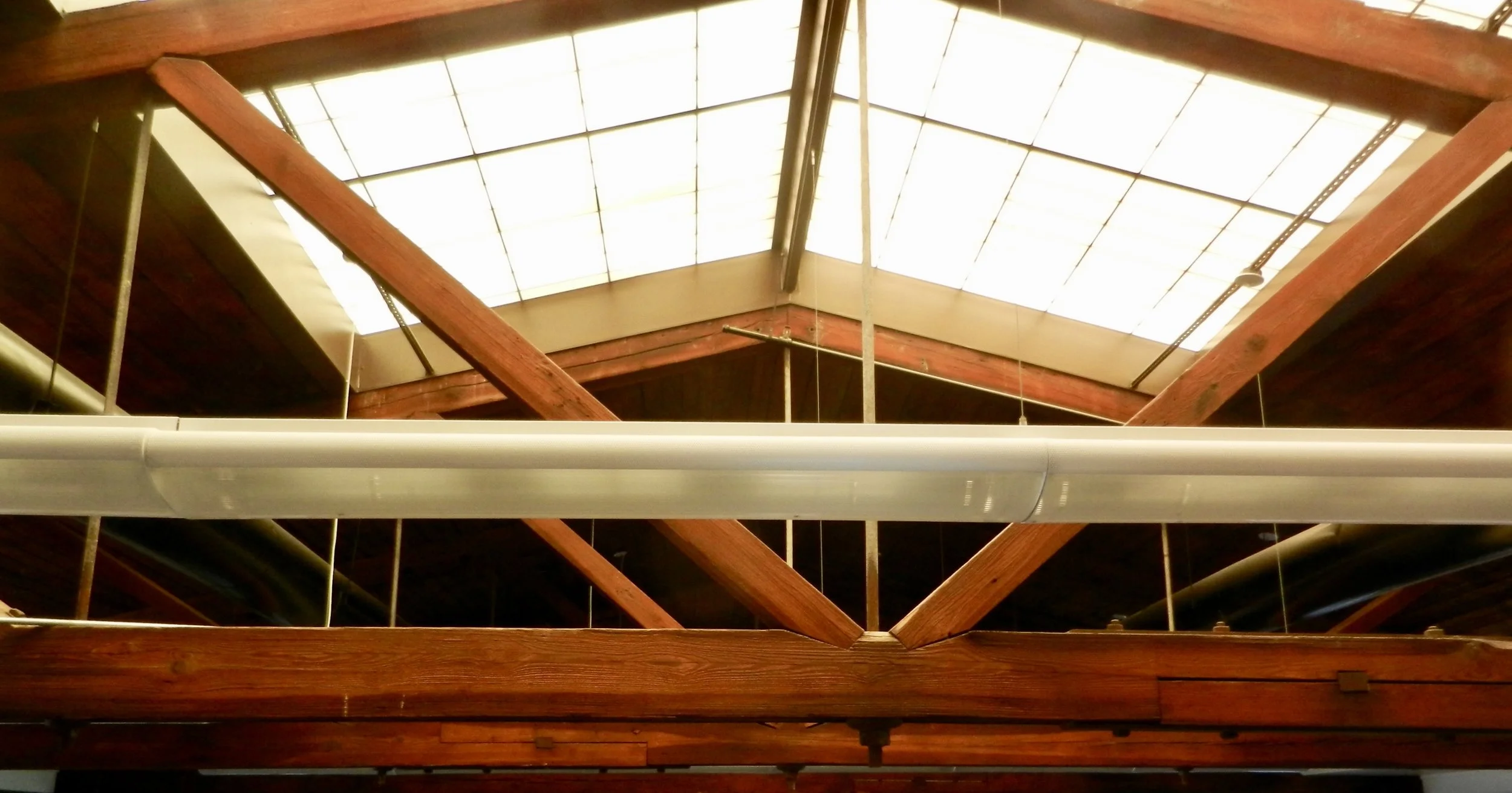 View of the third floor skylight