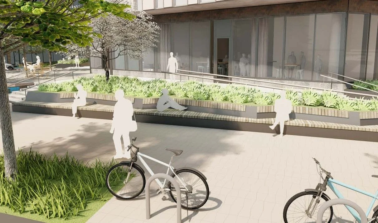 121 Broadway - Detailed View of Entry from Broadway