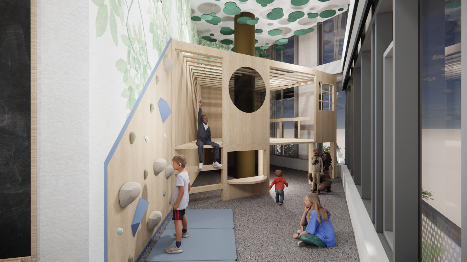 121 Broadway - View of Family Room Play Area