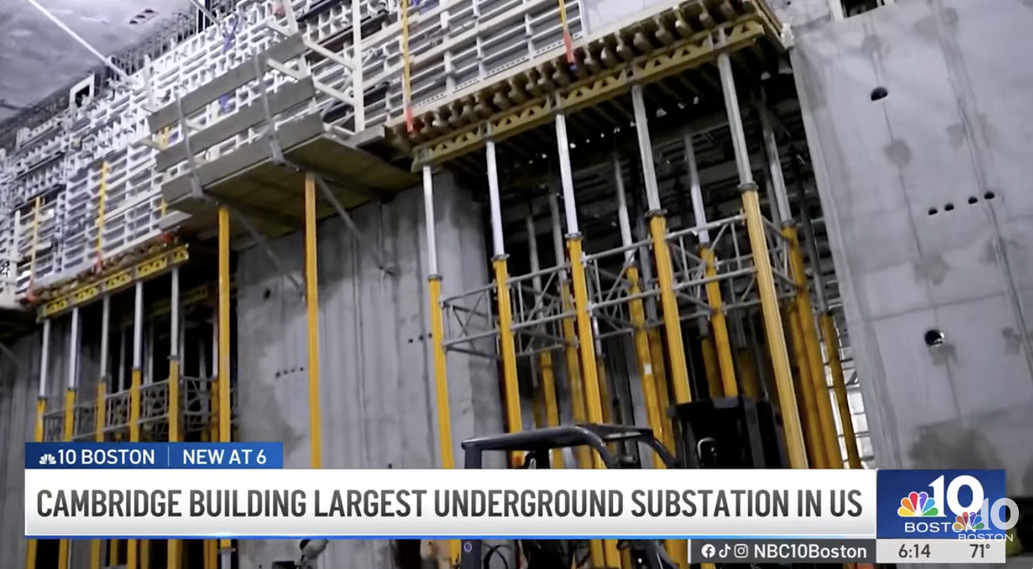 NBC10 BOSTON: Work underway in Cambridge on largest underground substation in U.S.