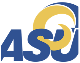 ASU logo with stylized yellow sun over blue and gold text.