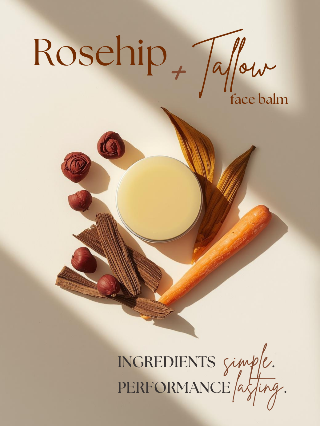 Rosehip + Tallow Face Balm