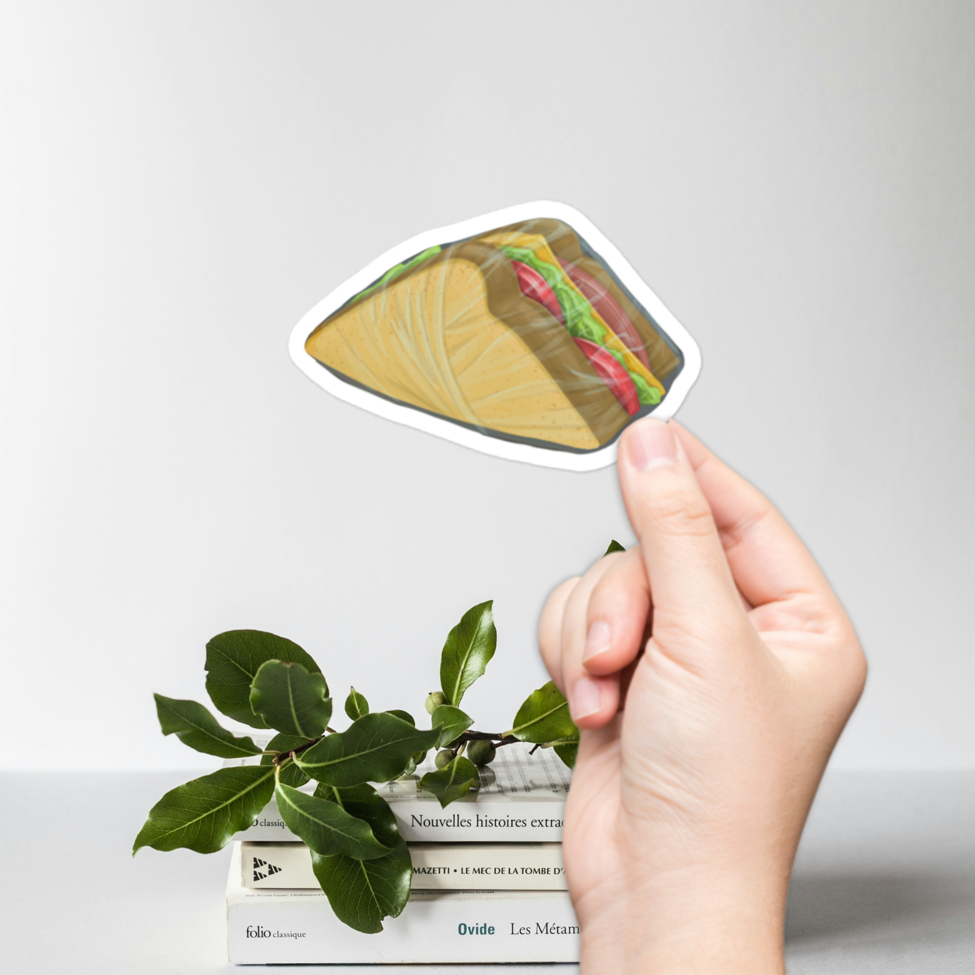 Sandwich in a Wrap Sticker