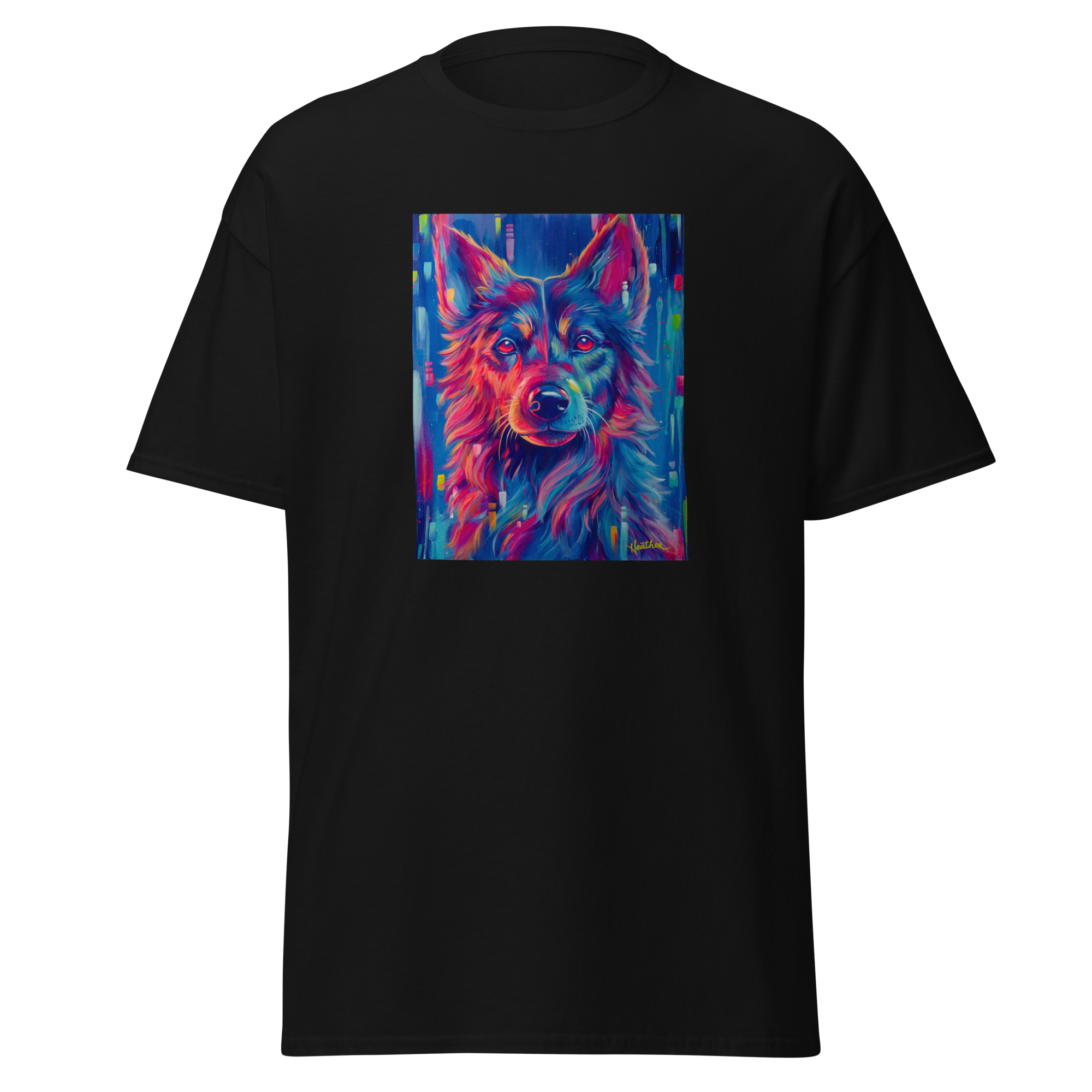 'Neon Cyber Pup' Unisex classic tee