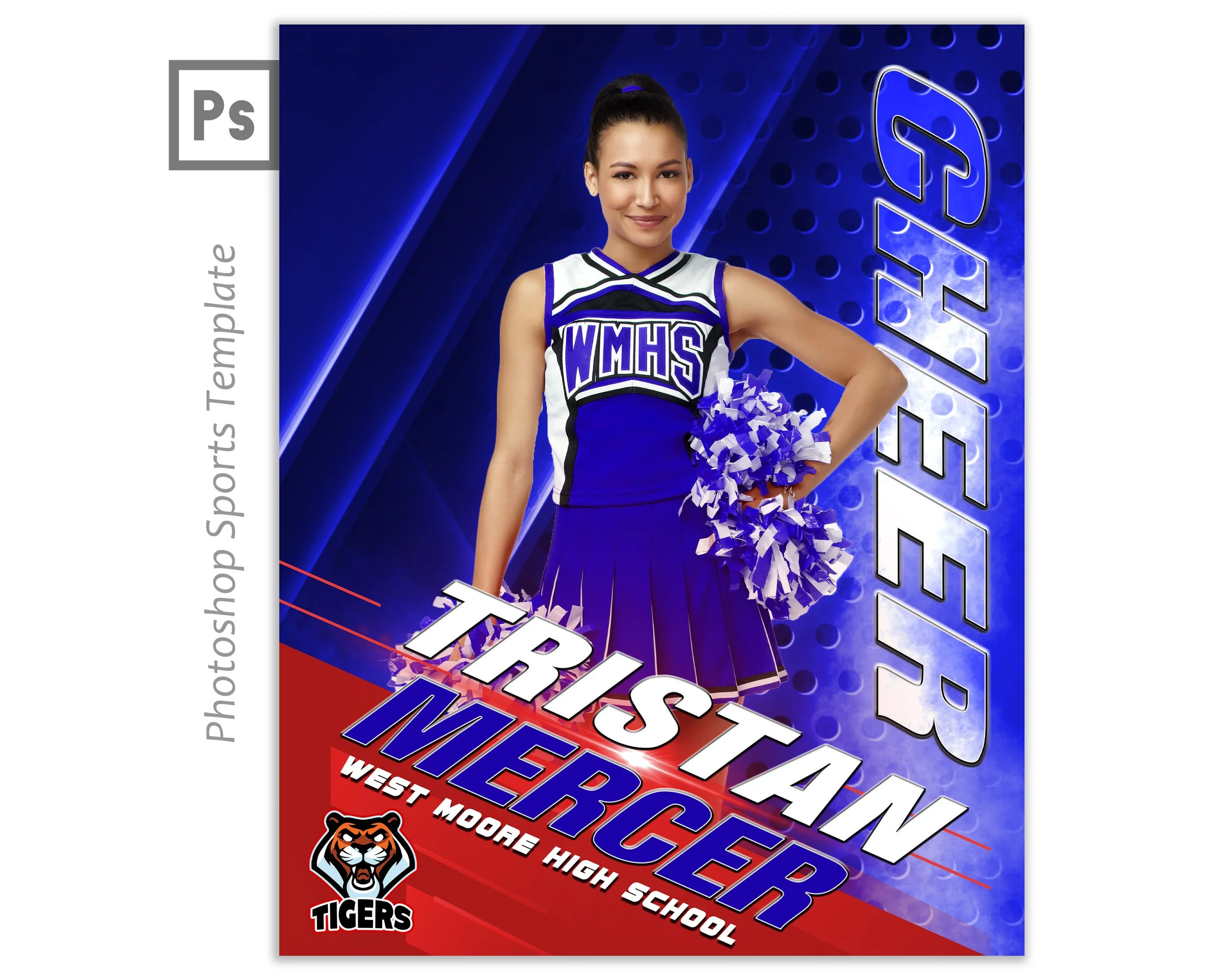 Next Level (16x20 Photoshop Template)