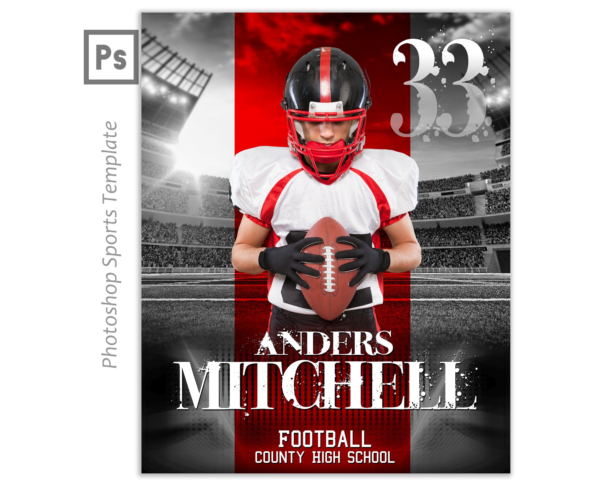 Color Stripe (16x20 Photoshop Template)